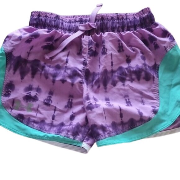 Under Armour girls heatgear relaxed short elastic waistband Sz S - Picture 2 of 6